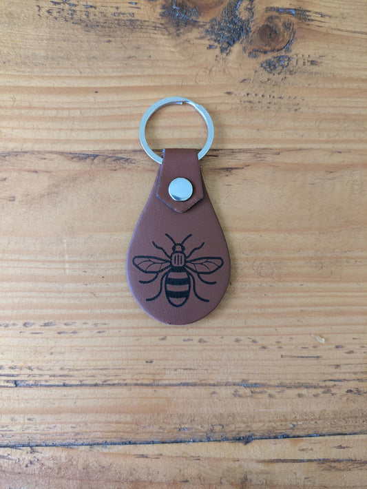 Personalised Faux Leather Keyring