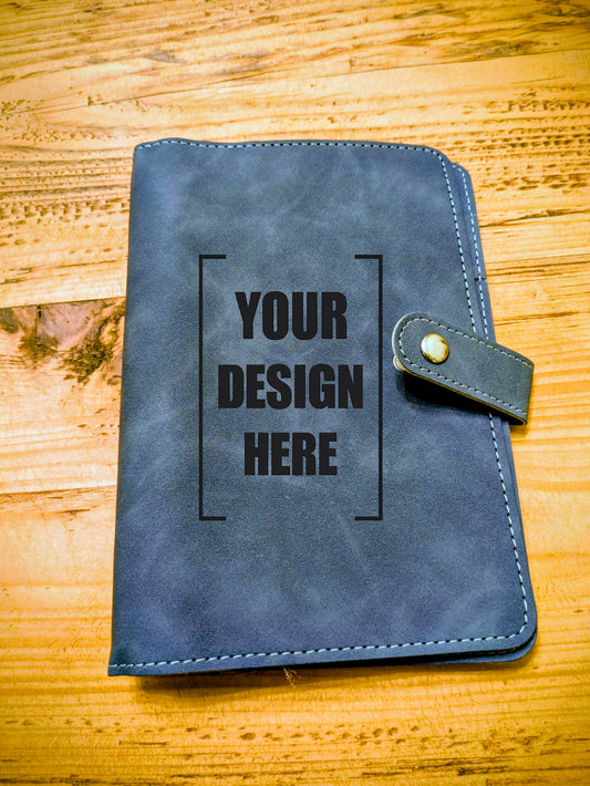 Personalised A5 Reusable Faux Leather Ring Binder Planner