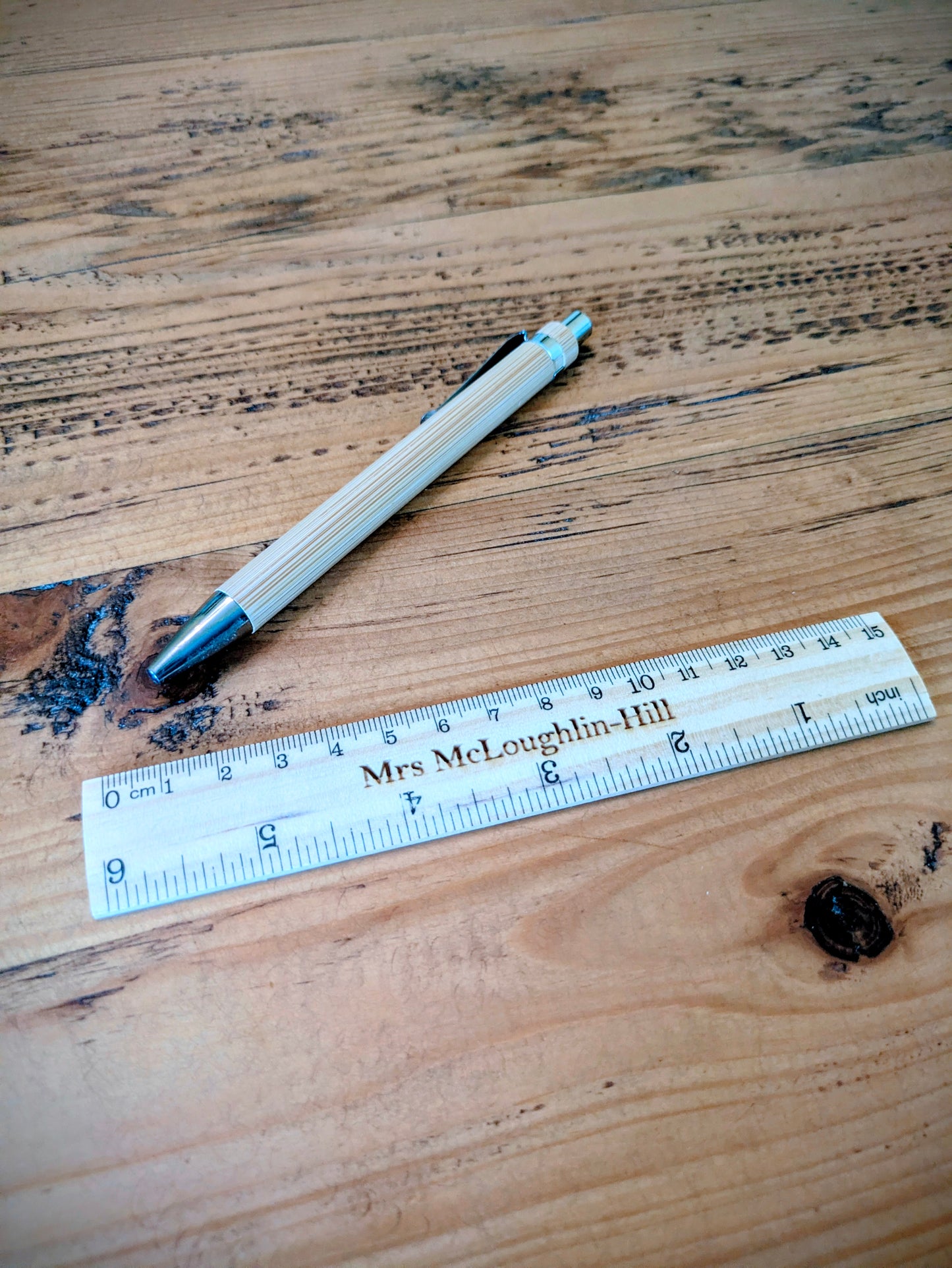 Personalised Eco-Friendly Pen & Ruler Set