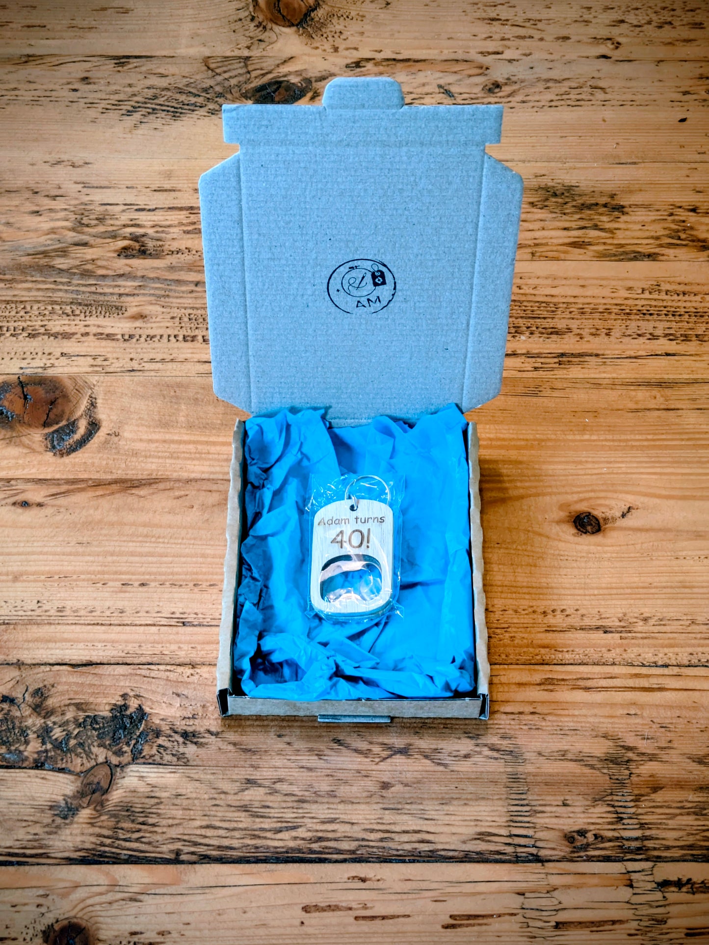 Personalised Wooden Bottle Opener Keychain