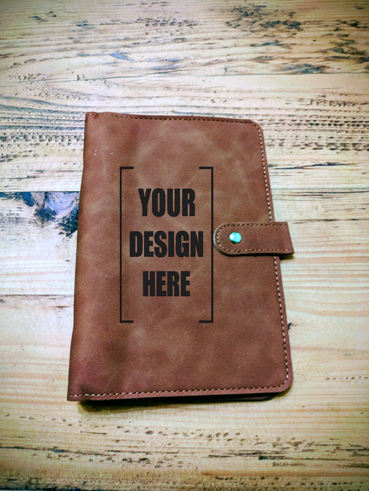 Personalised A5 Reusable Faux Leather Ring Binder Planner