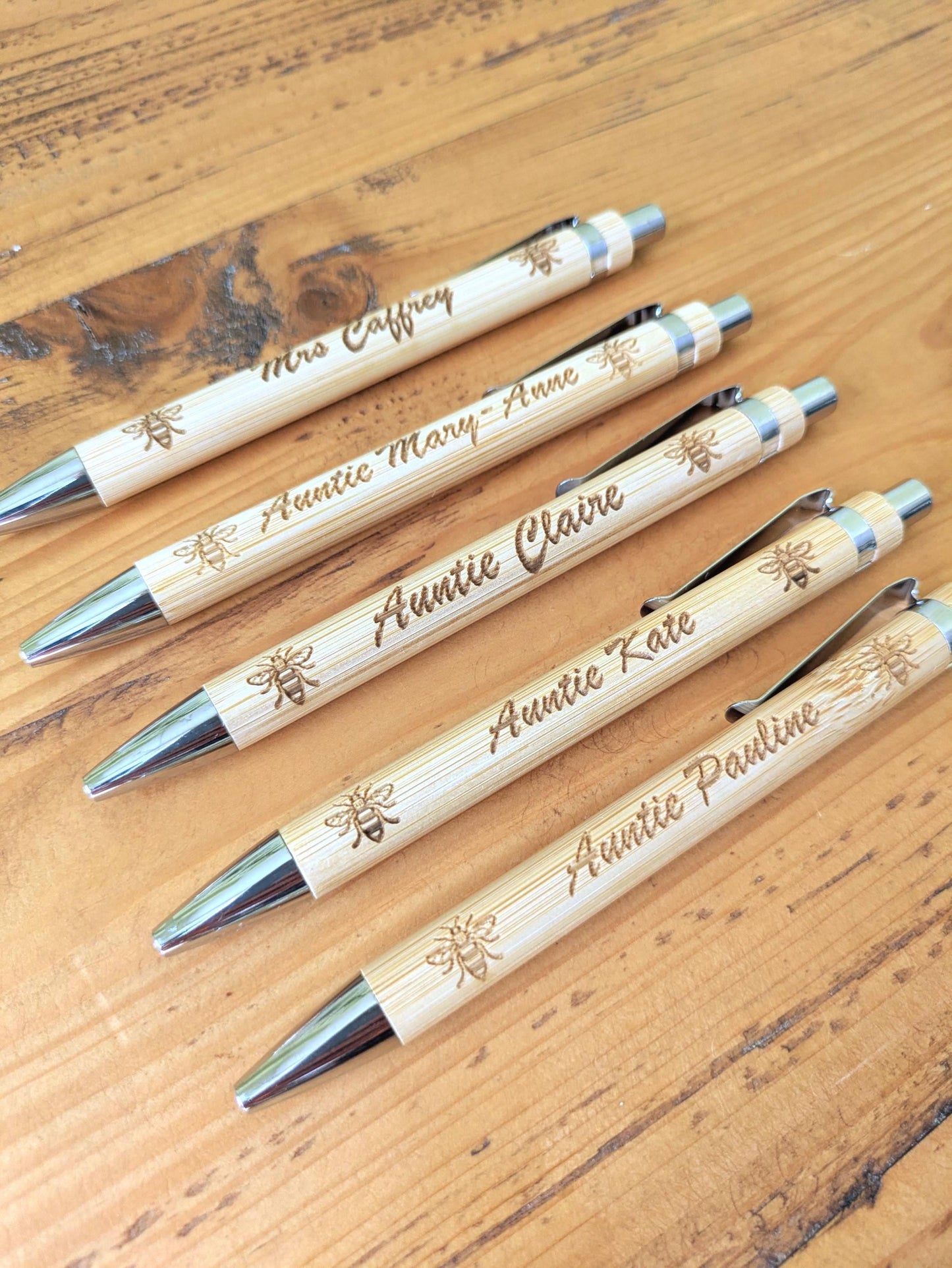 Laser Engraved Wooden Pen