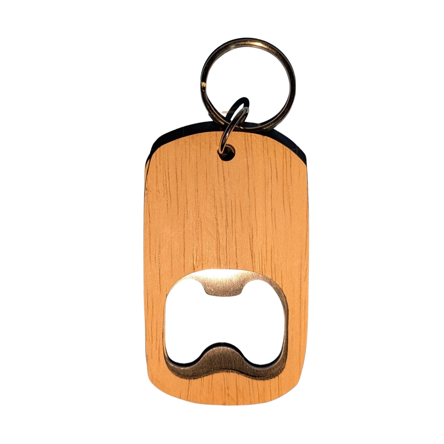Personalised Wooden Bottle Opener Keychain