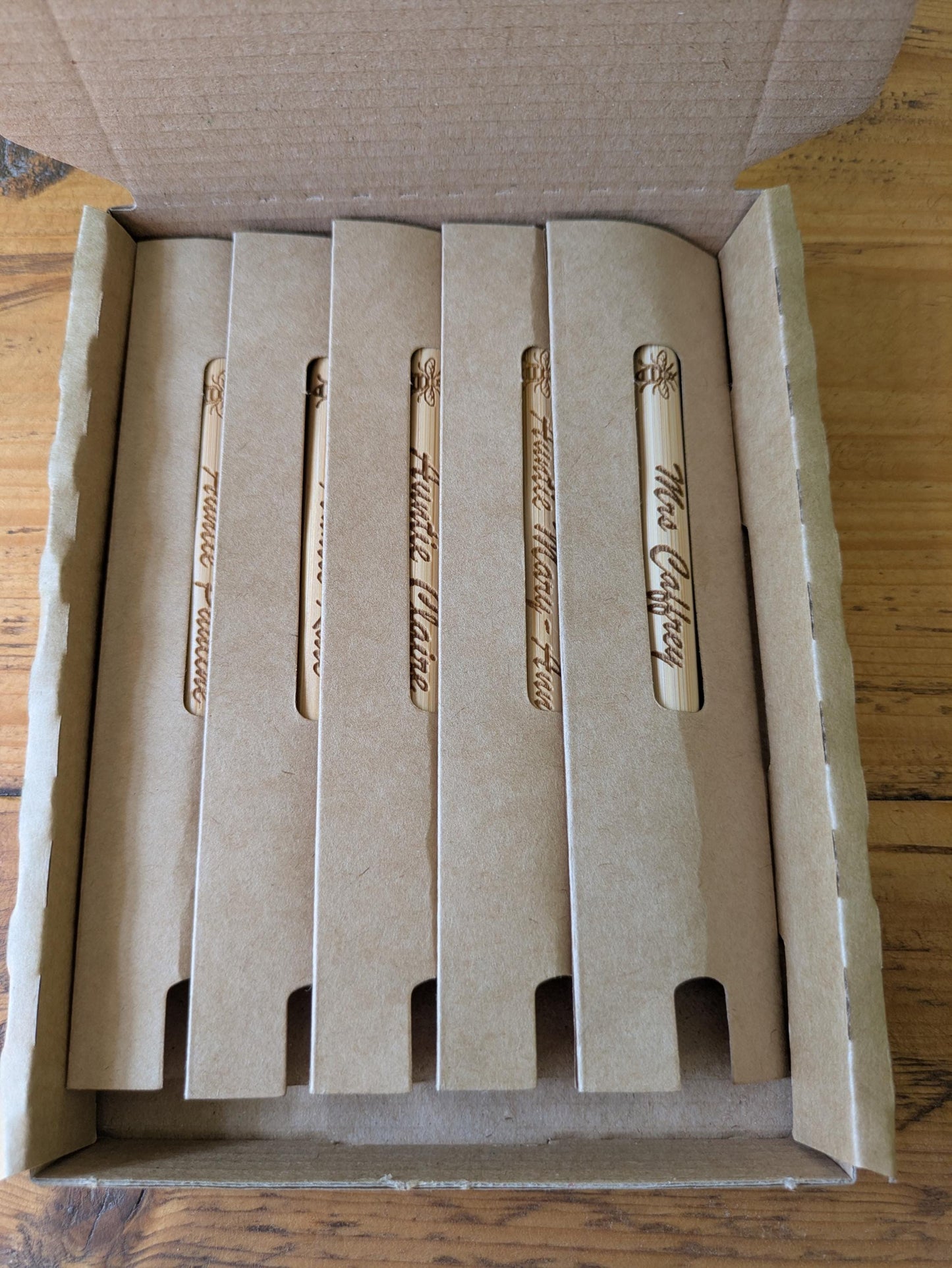 Laser Engraved Wooden Pen