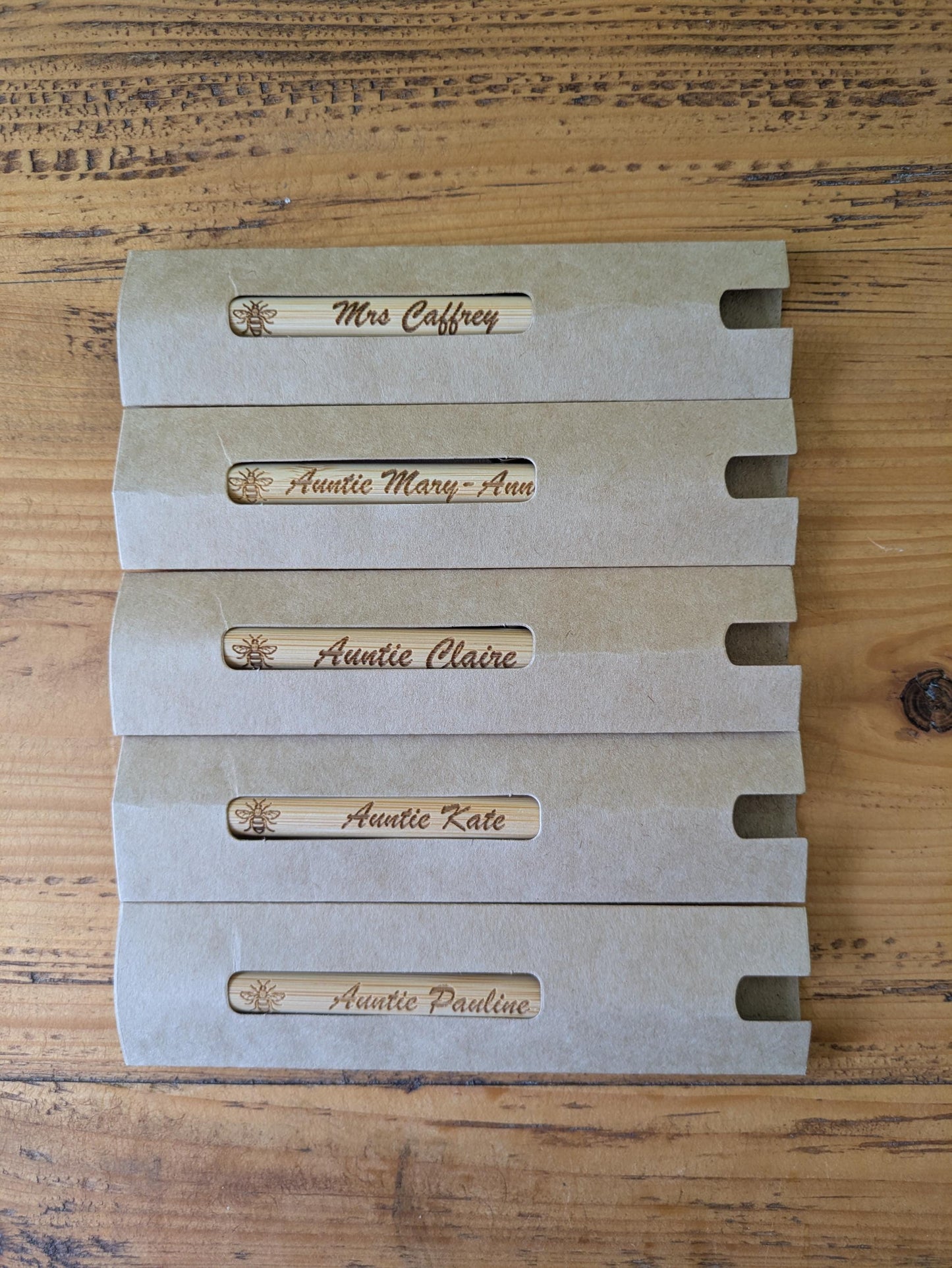 Laser Engraved Wooden Pen