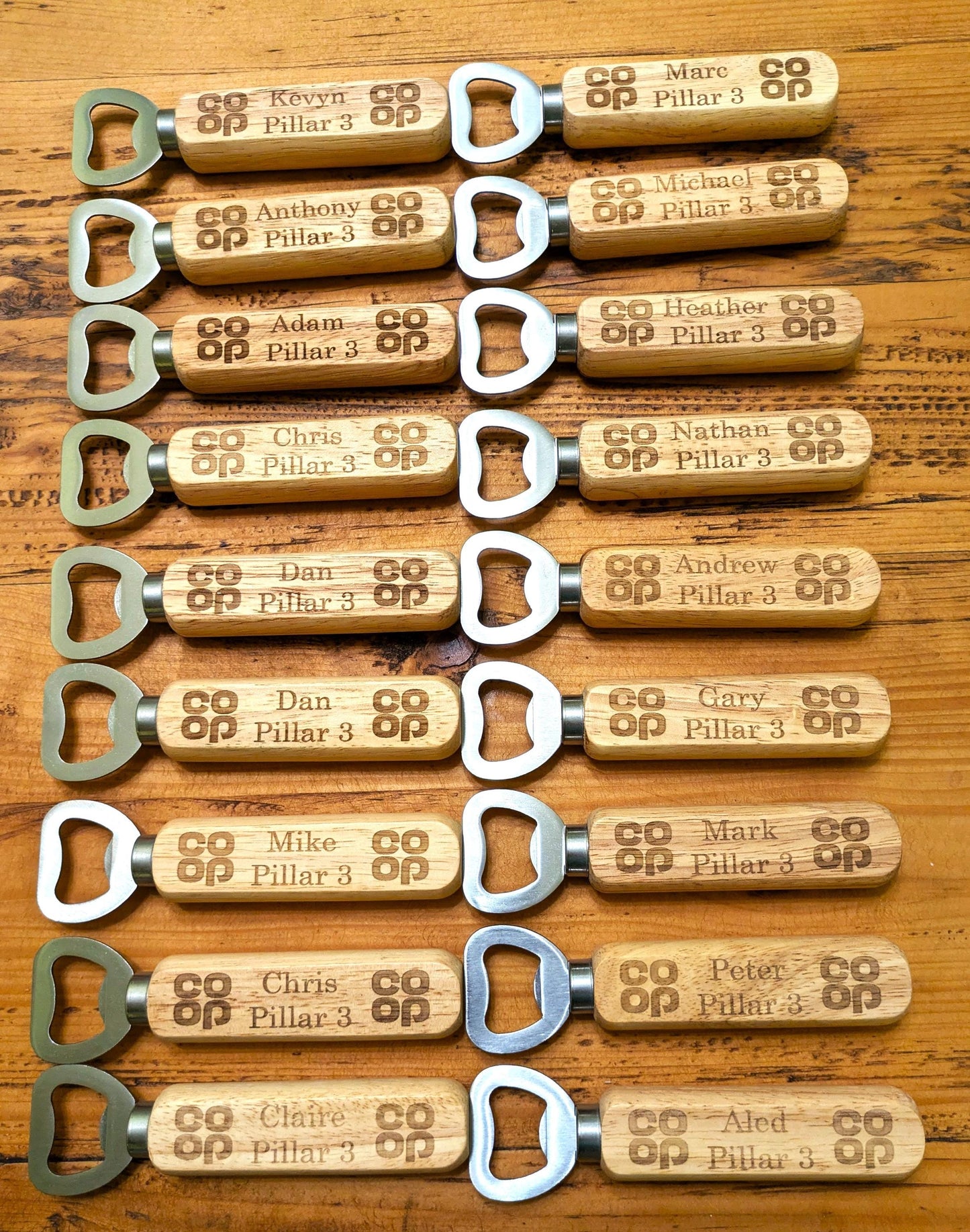 Custom Engraved Wooden Bottle Opener