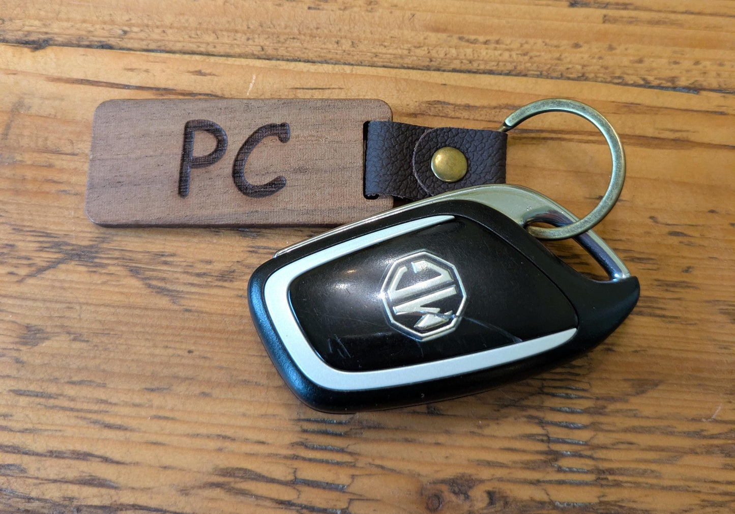 Personalised Wood Keychain