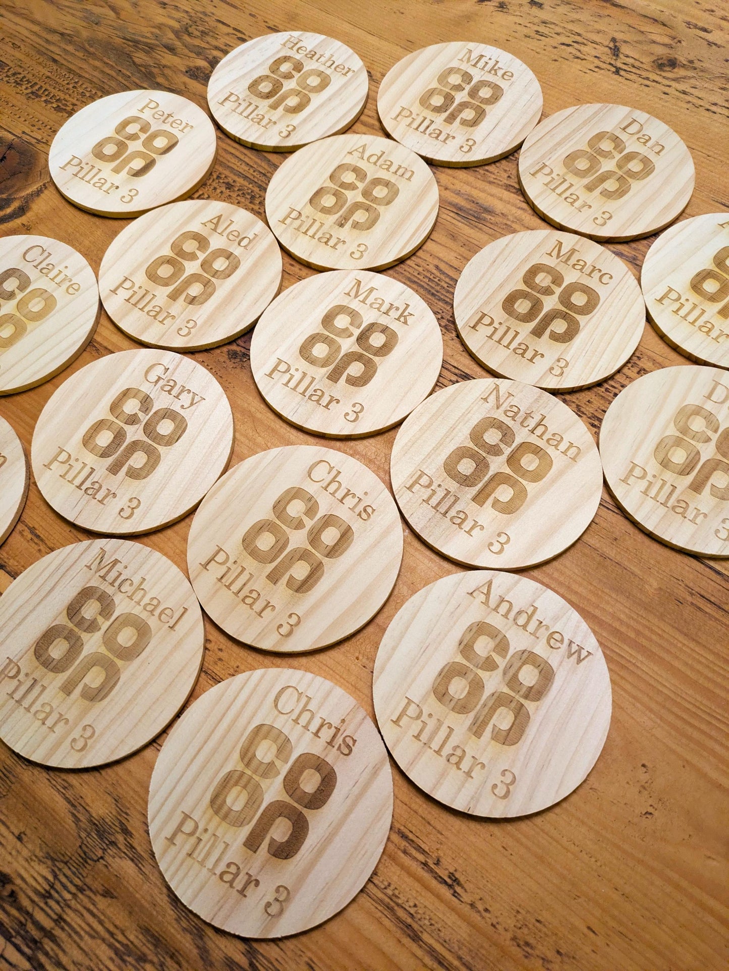 Personalised Wood Coaster