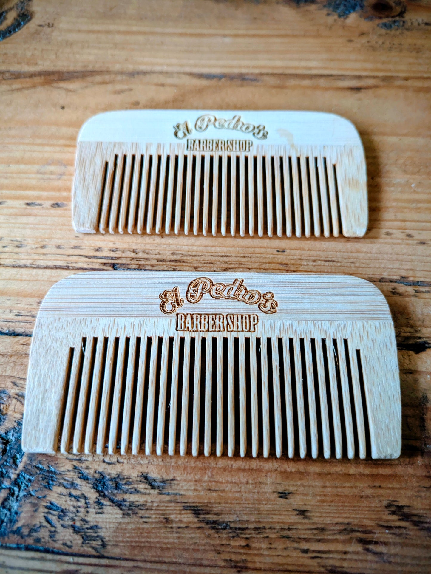 Personalised Bamboo Beard & Hair Comb – Laser Engraved
