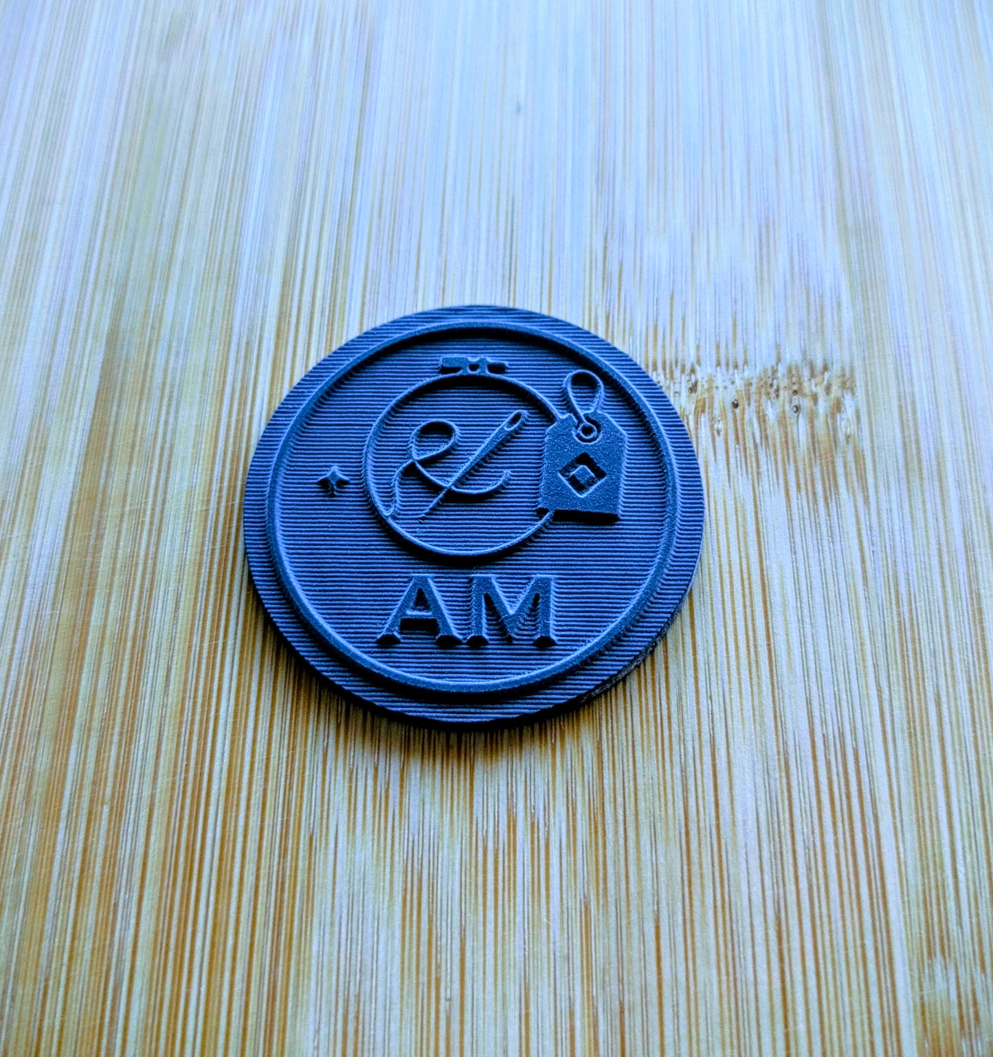 Custom Rubber Stamp with Wooden Handle