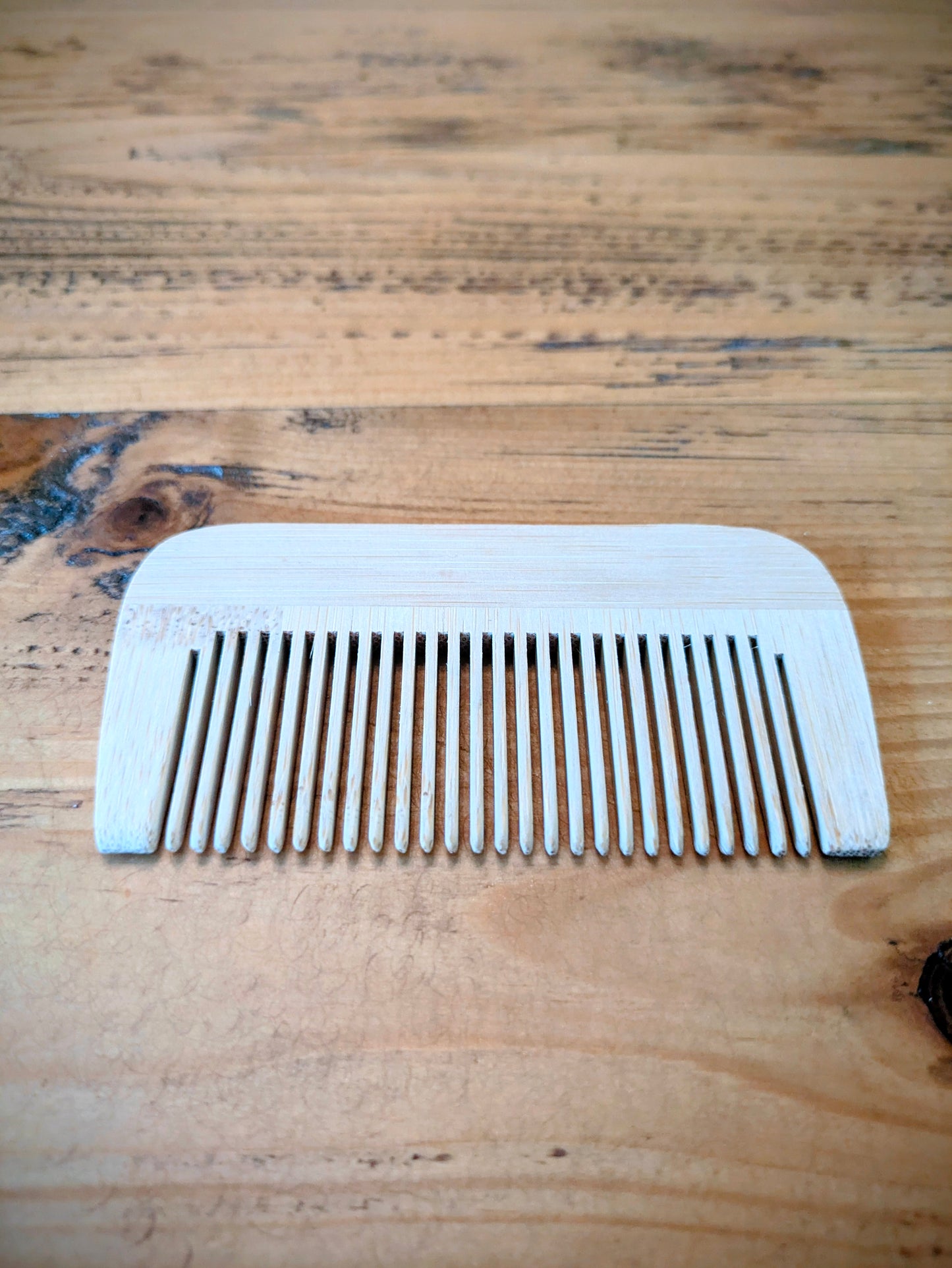 Personalised Bamboo Beard & Hair Comb – Laser Engraved