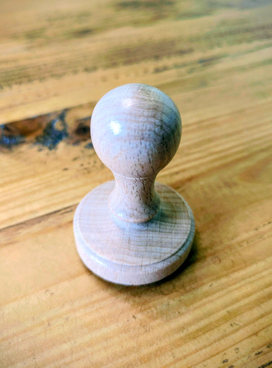 Custom Rubber Stamp with Wooden Handle
