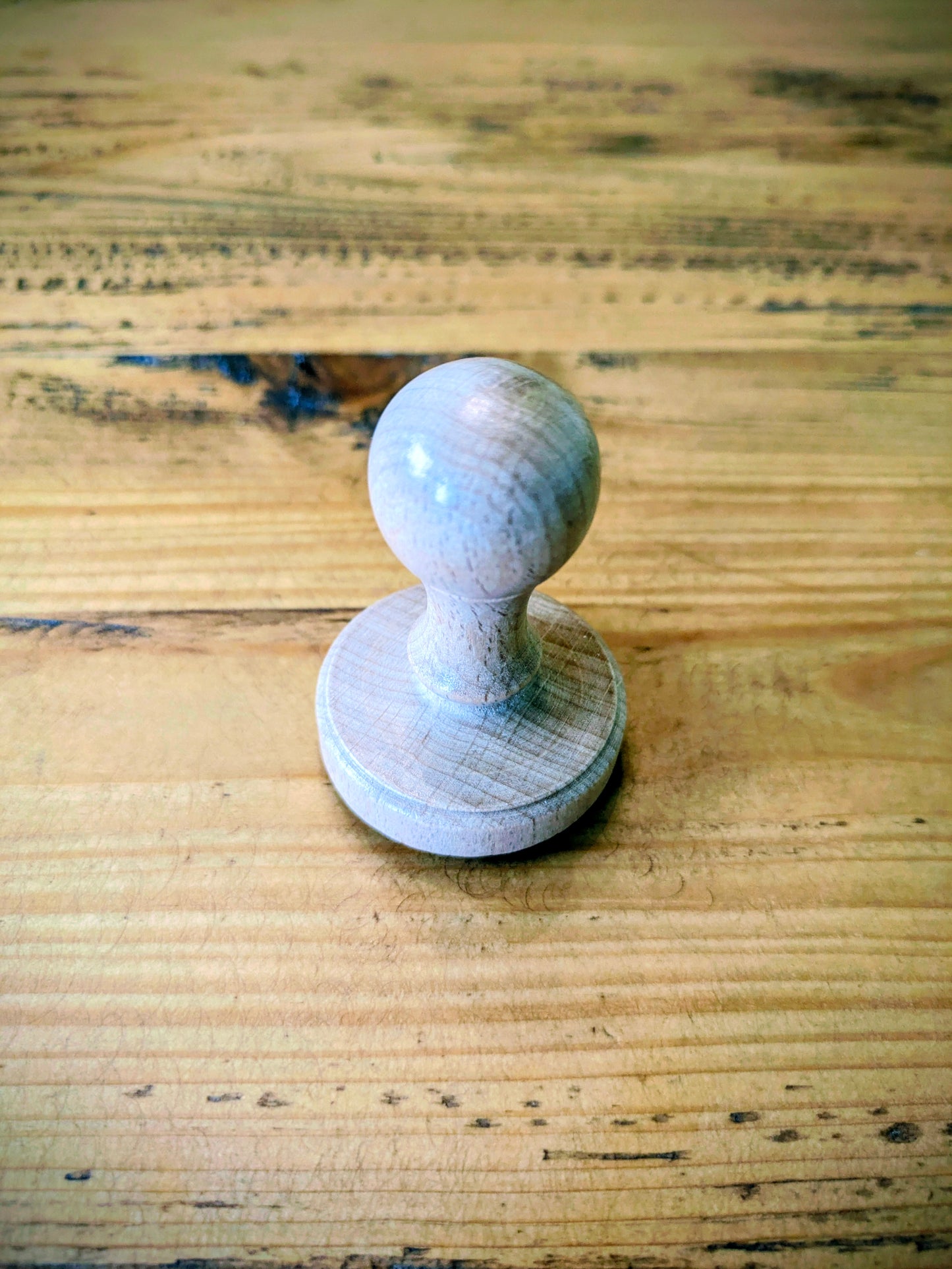 Custom Rubber Stamp with Wooden Handle