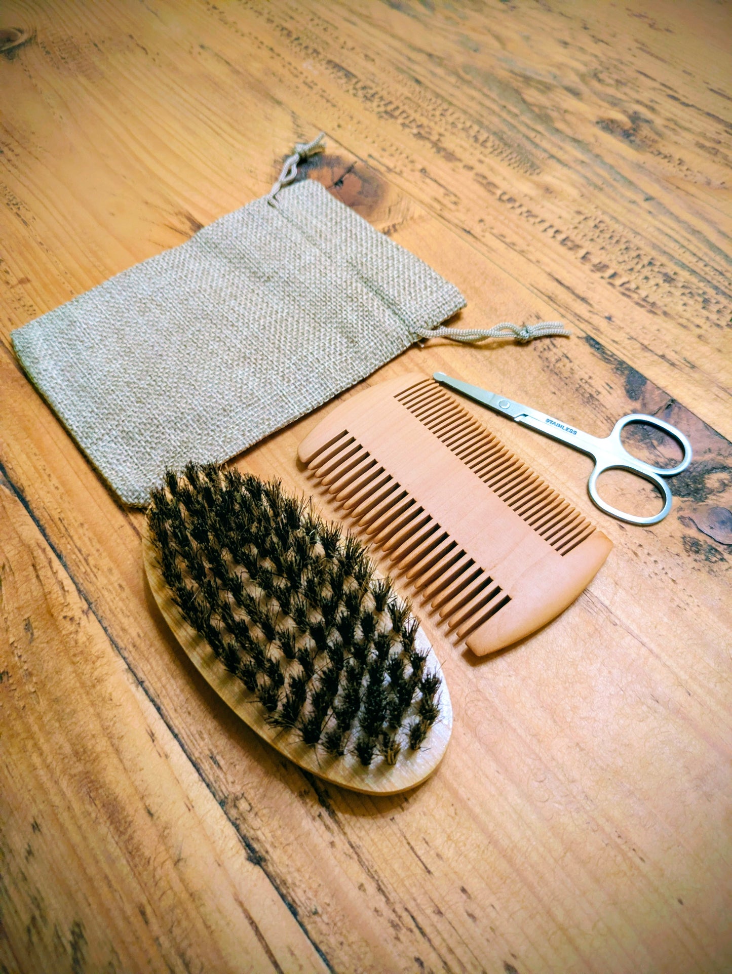 Personalised Bamboo Beard Grooming Set - Ideal Gifts for Beard Care