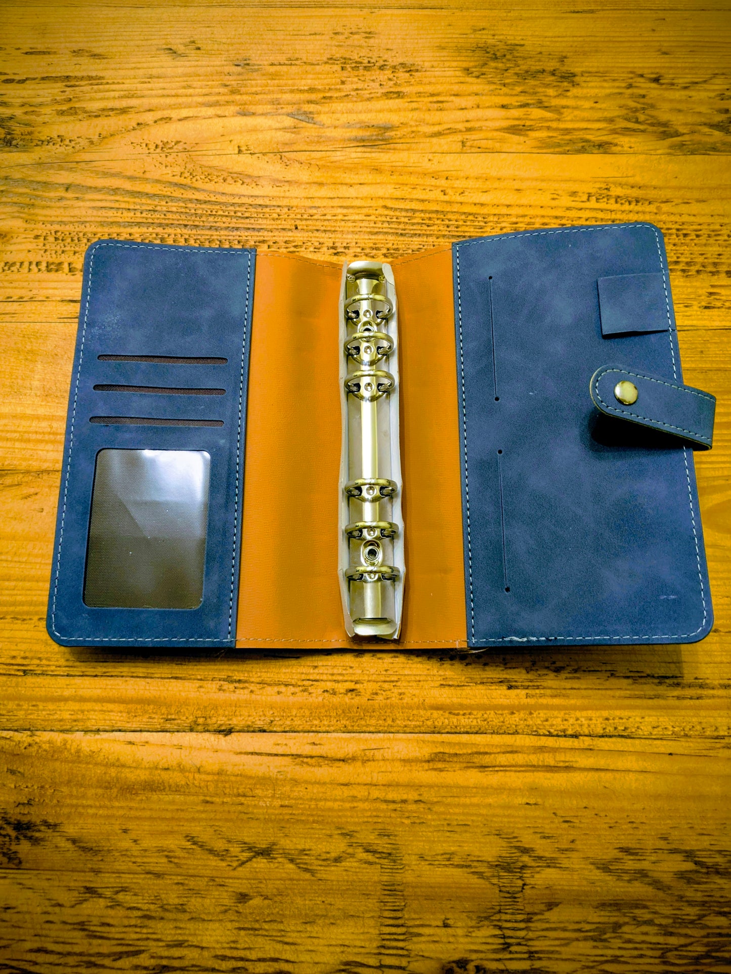 Personalised A5 Reusable Faux Leather Ring Binder Planner