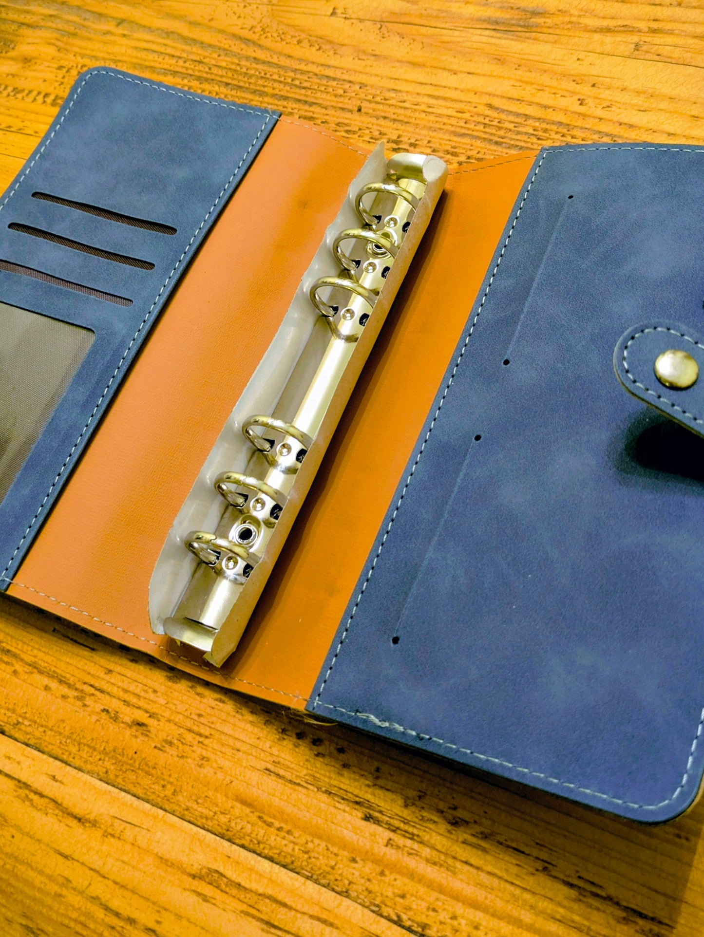 Personalised A5 Reusable Faux Leather Ring Binder Planner