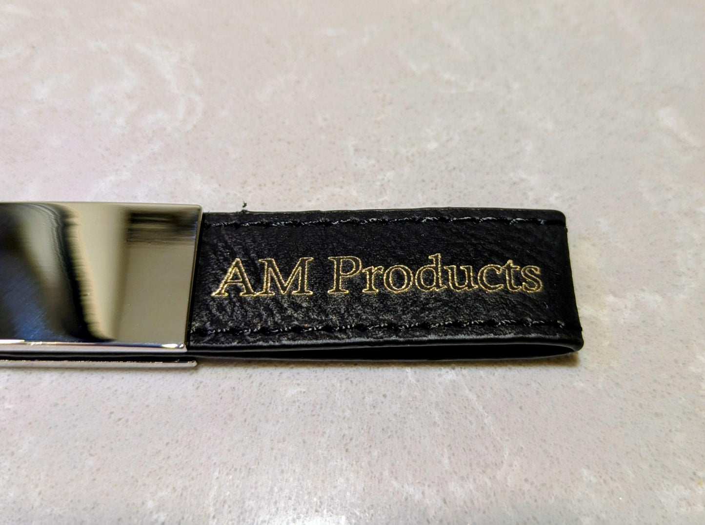 Personalised Leather Keyring