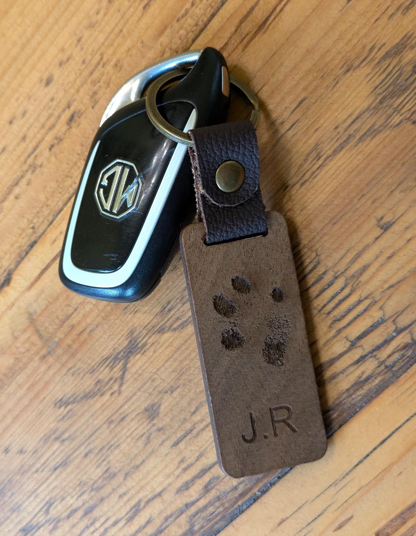 Personalised Wood Keychain
