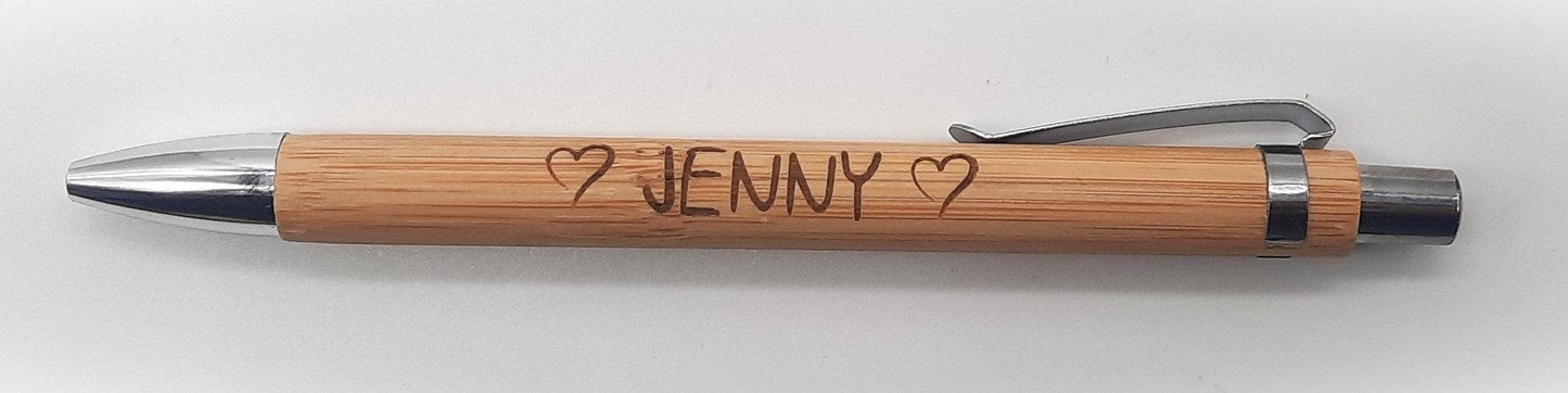 Laser Engraved Wooden Pen