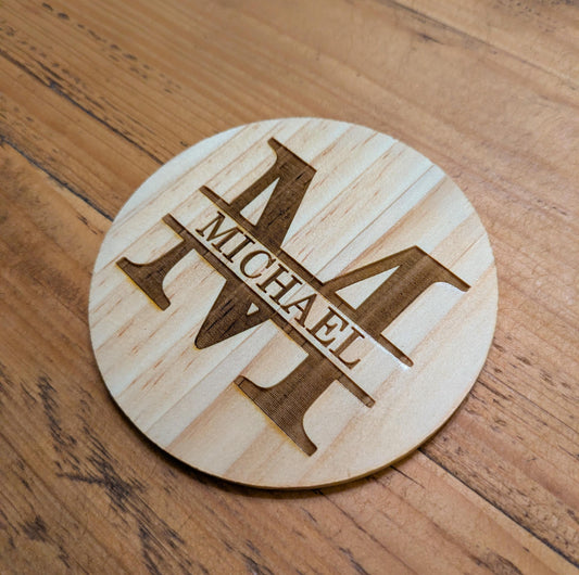 Personalised Wood Coaster