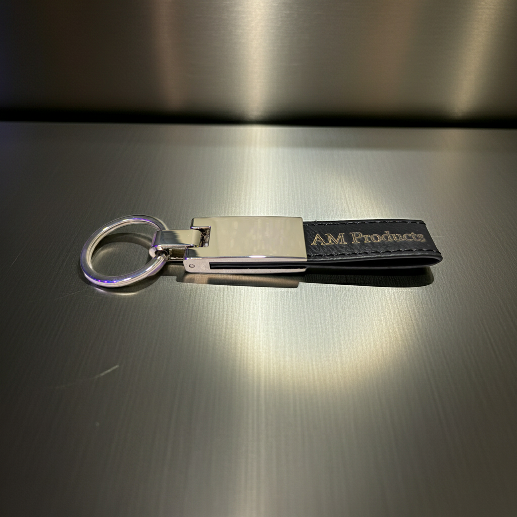 Personalised Leather Keyring